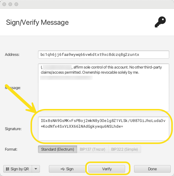 Sparrow signature
